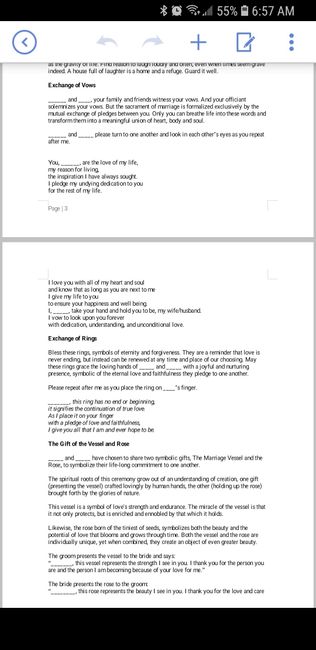 Two officiants - script examples 3