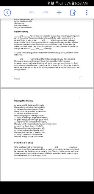Two officiants - script examples 7