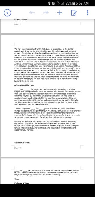 Two officiants - script examples 9