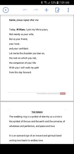 Two officiants - script examples 17