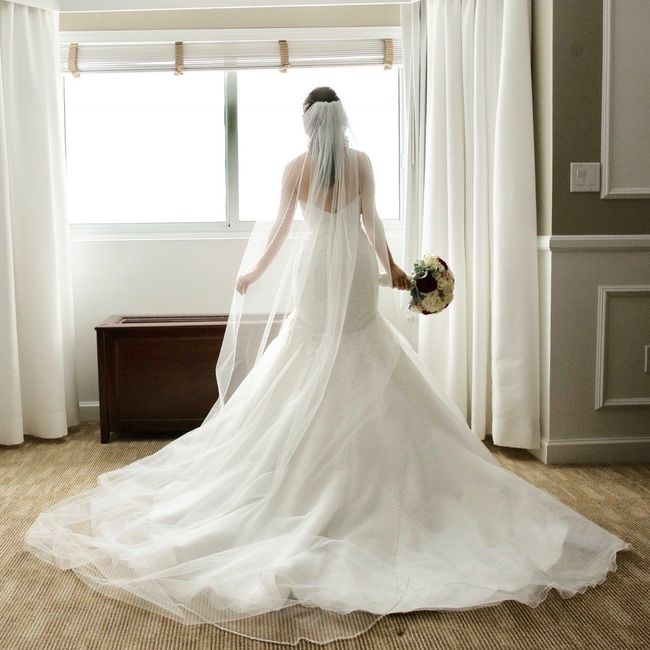 Let's show off our dresses.
