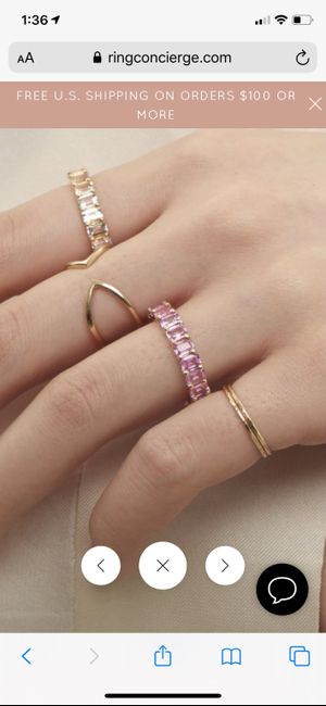 Pink sapphire band 2