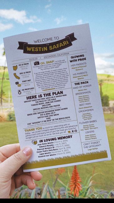 diy Programs/escort Cards? 5