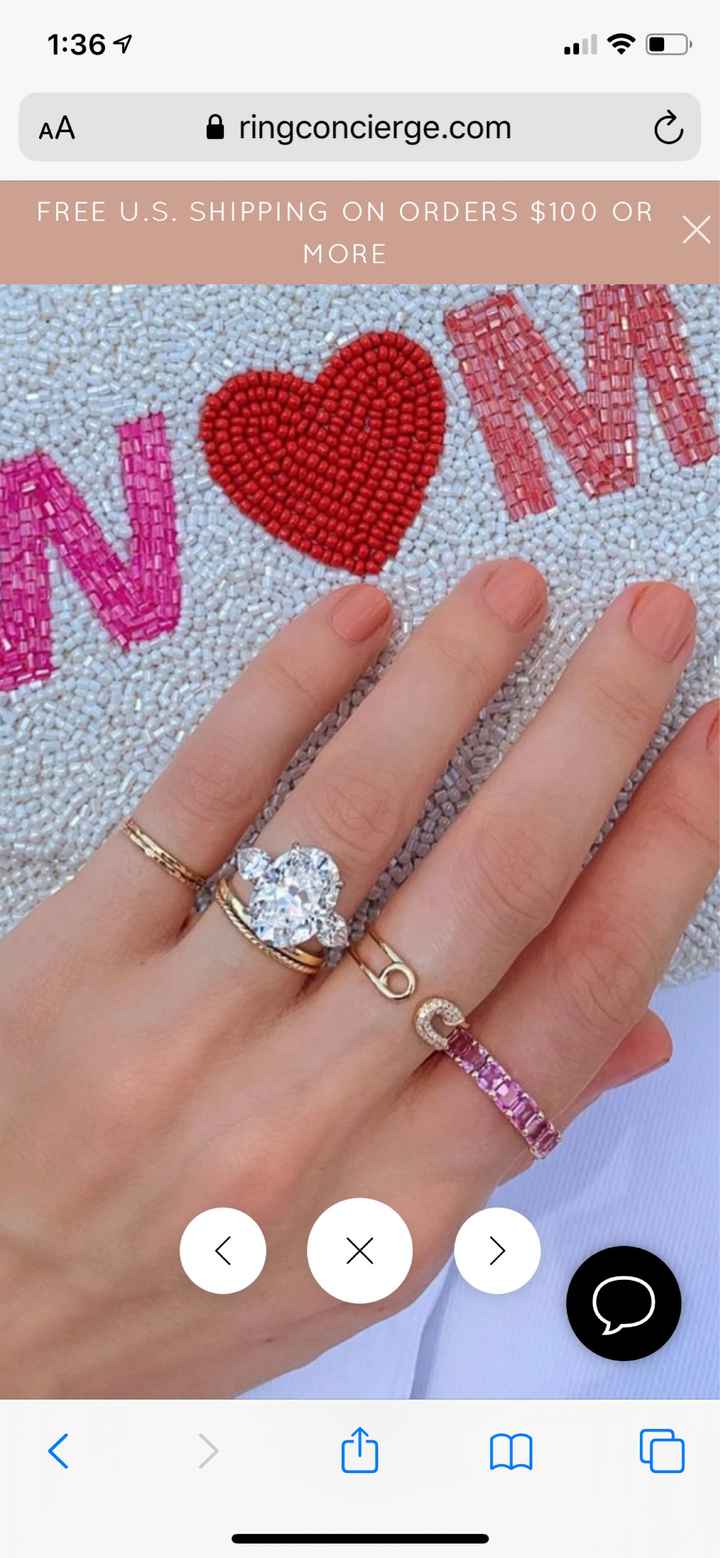 Pink sapphire band - 2