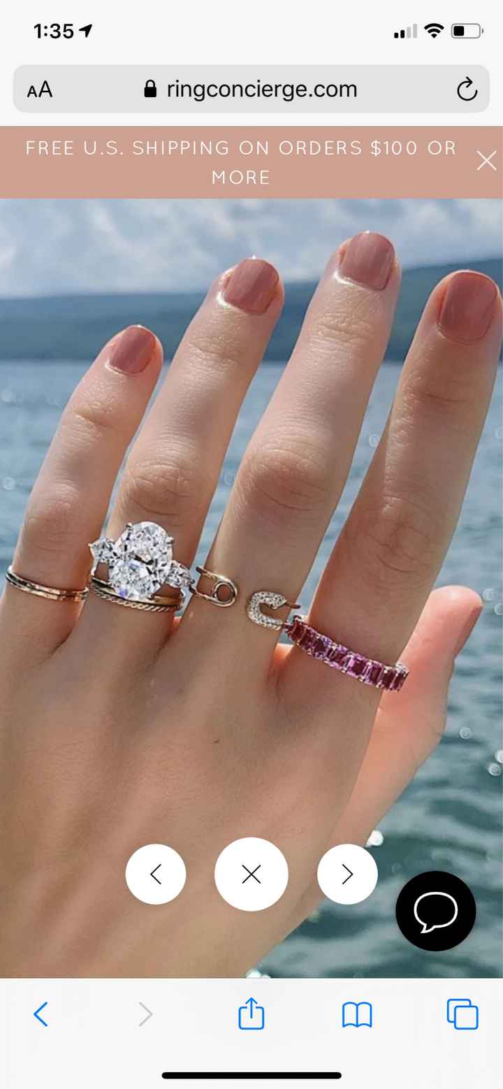 Pink sapphire band - 3
