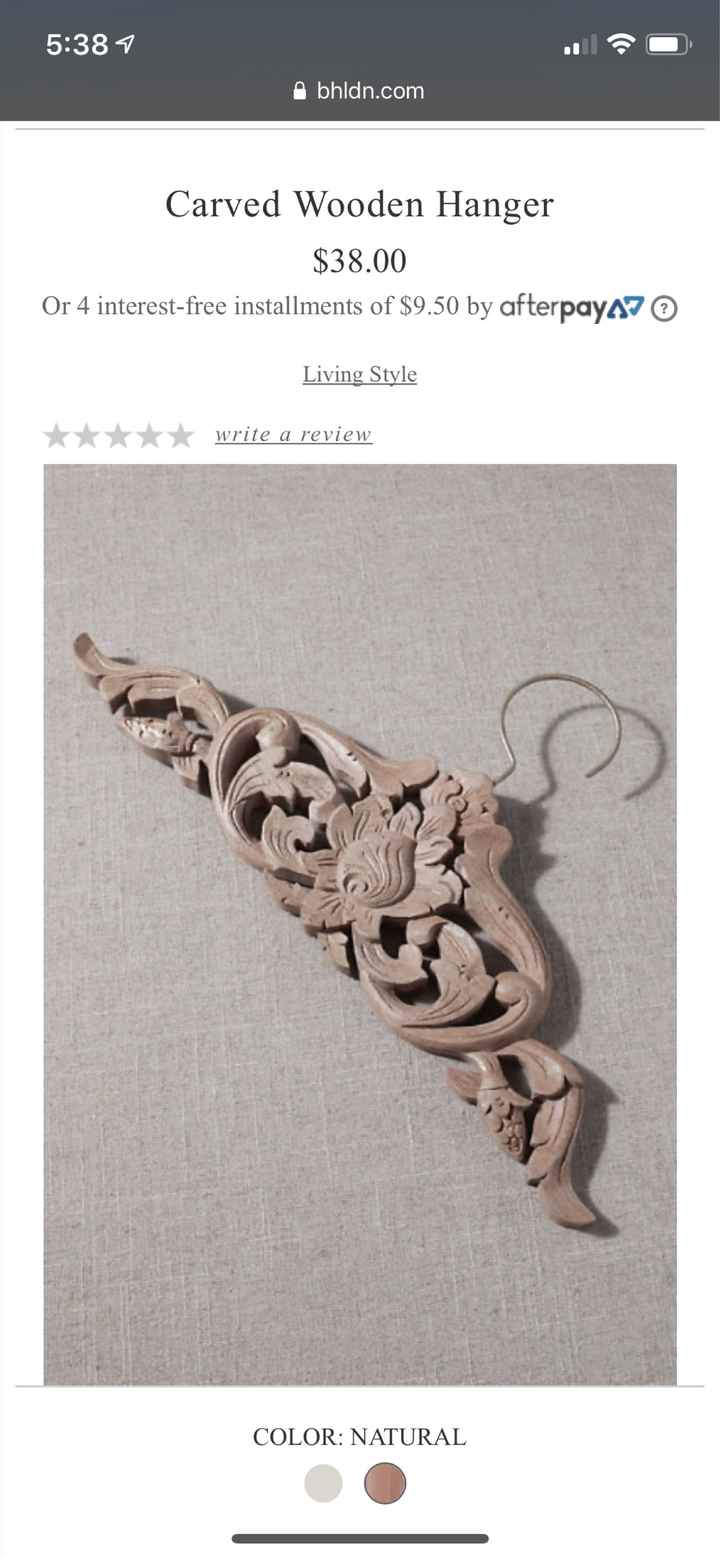 What are you planning on hanging your dress up with? - 1