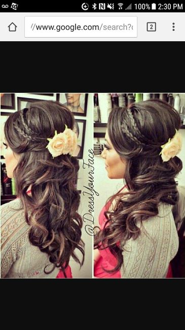 Please show me your half up/half down hairstyles!