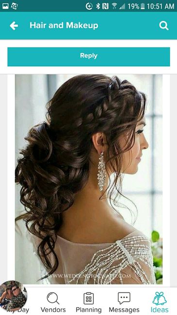 Wedding day hair - 1