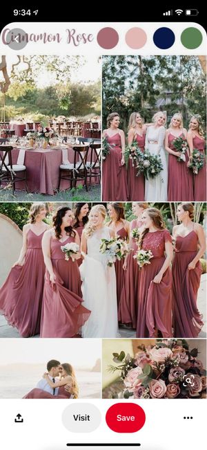 Help! Looking for bridesmaids dresses in the color cinnamon rose ...