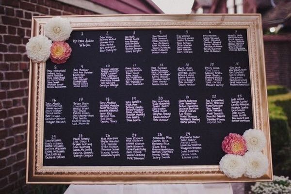 Assigned seating, huge wedding