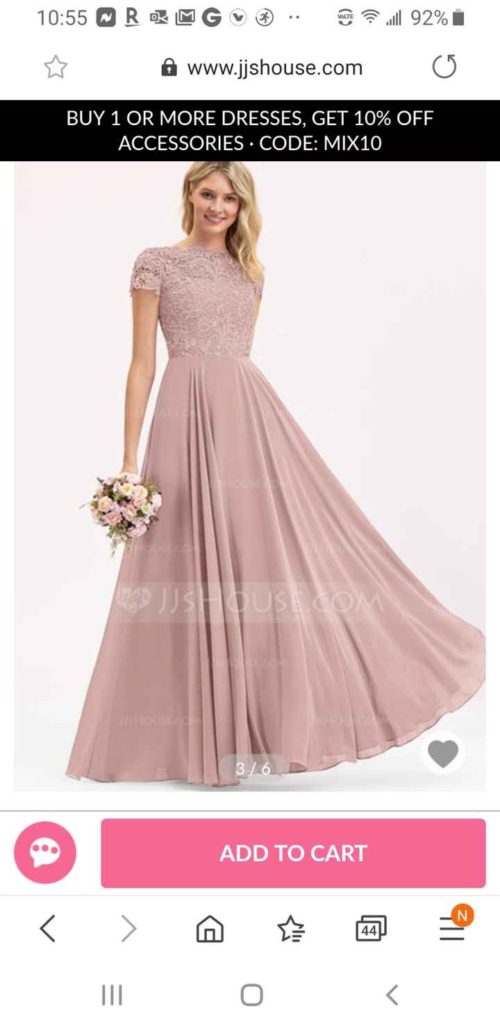 Bridesmaid dress- does this look like wedding dress? 1