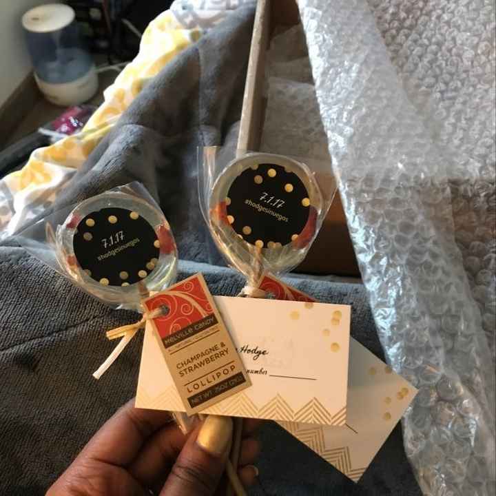 Finishing up my Favors/Escort Cards!