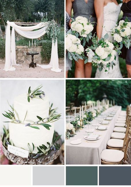 Bridesmaid colors & guest attire for a champagne & ivory wedding dress? 3
