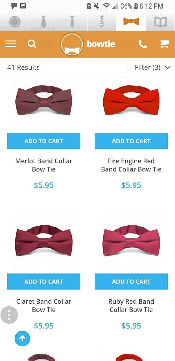 Who knew picking a tie color was so hard...