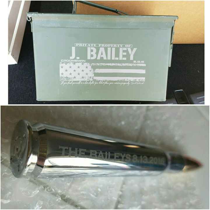 Groomsman gifts are in and they're awesome!