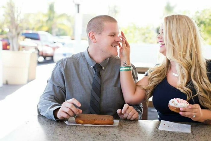 Engagement photo session "prop"