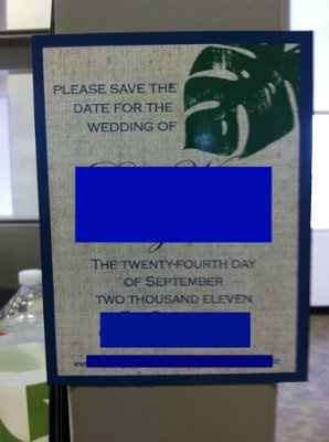 My DIY Save-the-Dates and Invites! *pics*!!!