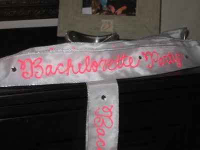 DIY Bachelorette Party Sashes! *pics*