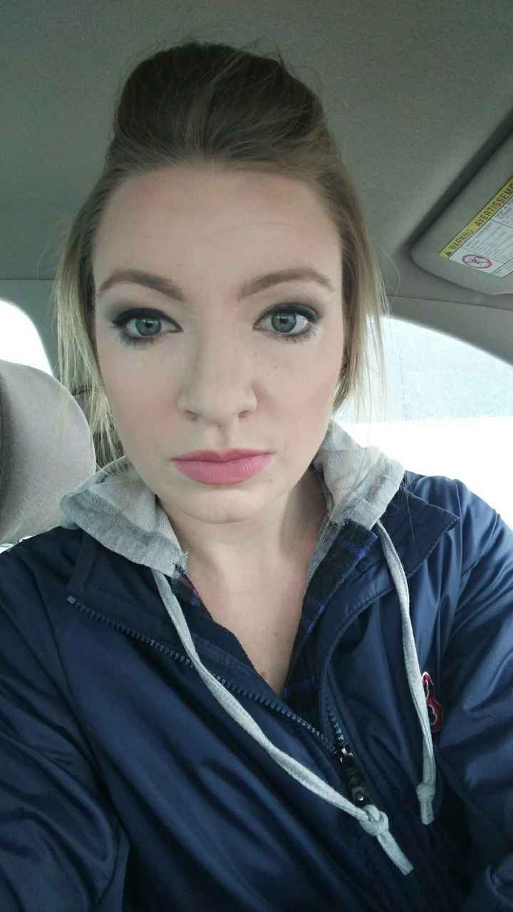 Make up trial....before and after pics!