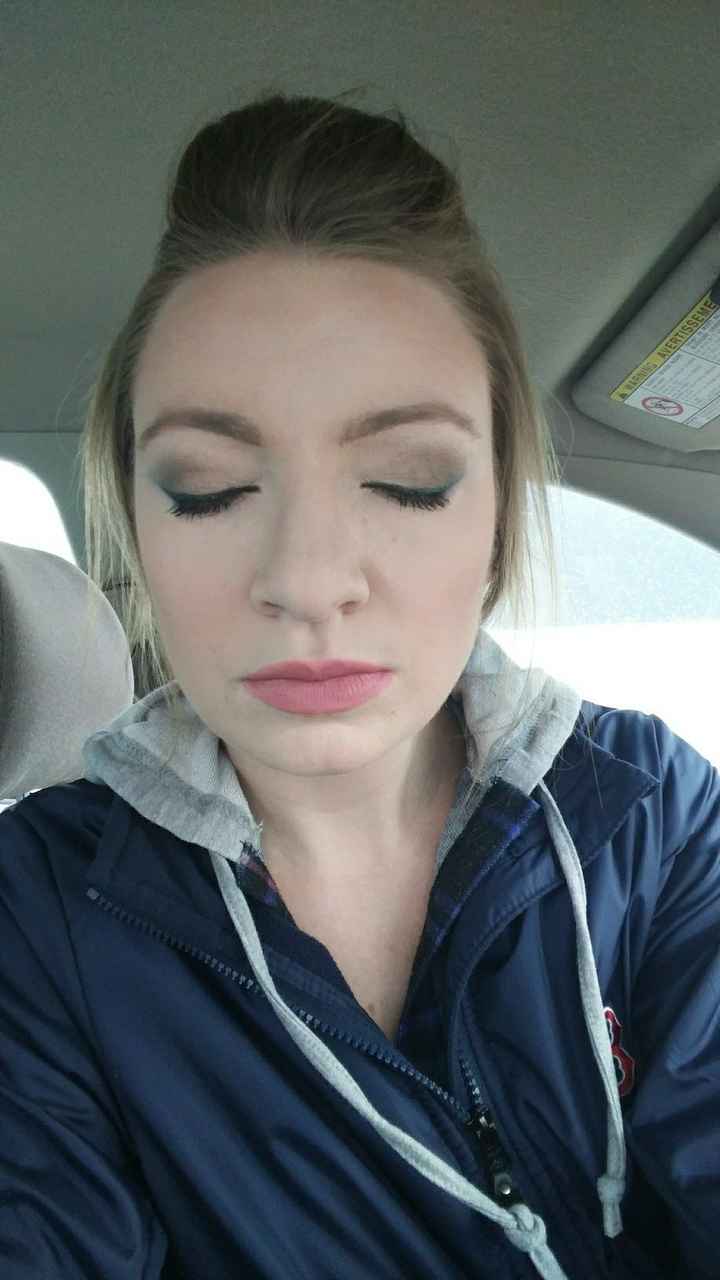Make up trial....before and after pics!