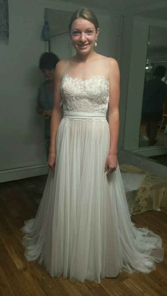 So happy with my dress after 2nd alterations appt!!!