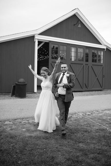 Making our entrance...sorry I love black and white photos!