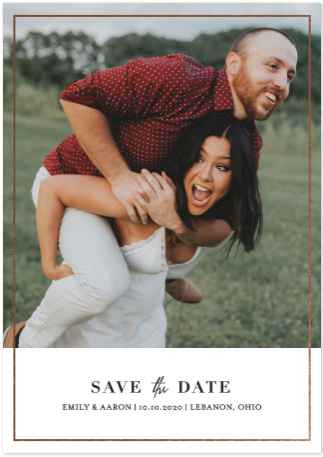 Our save the dates! we ordered them from Minted