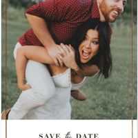 Our save the dates! we ordered them from Minted