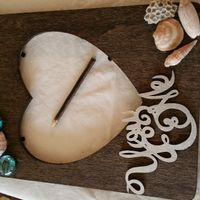 DIY Beach wedding picture frames