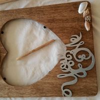 DIY Beach wedding picture frames