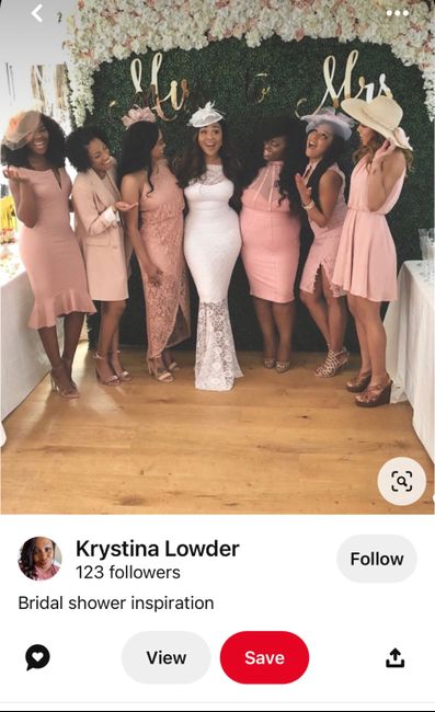 Bride want’s bridesmaids to wear specific colors to bridal shower 1