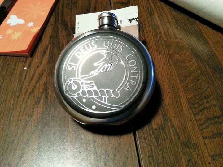 My DIY Clan Crest Flasks