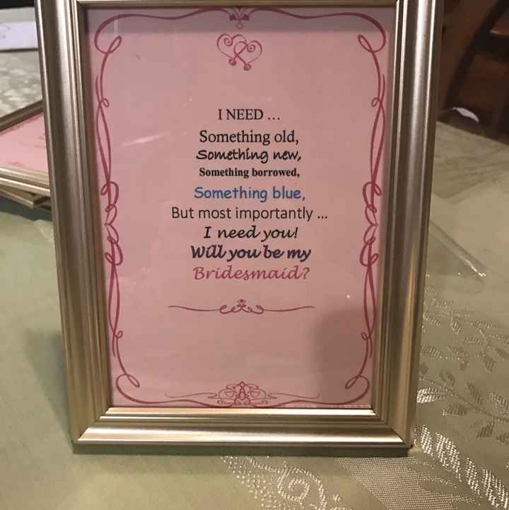 Bridesmaid "Proposal"