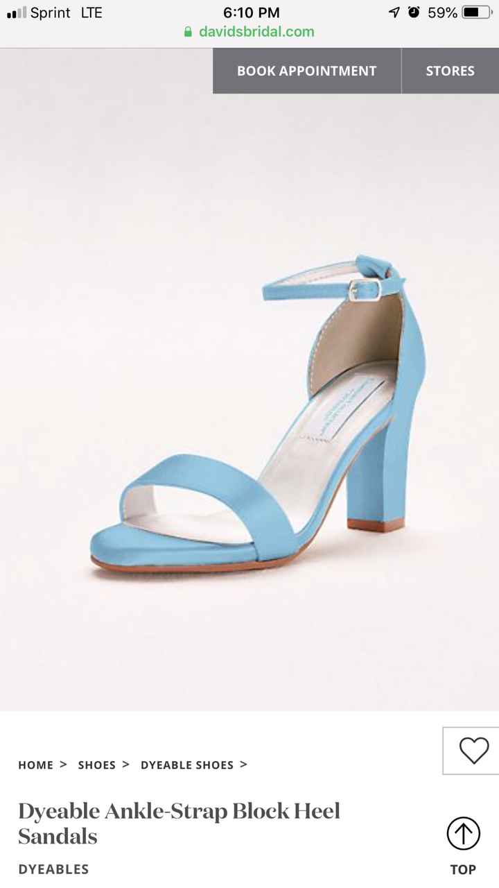 David Bridal Dyeable shoes - 1