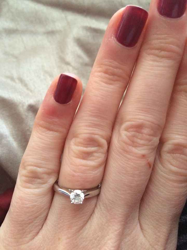 SPINOFF: Does anyone have a small engagement ring? And...