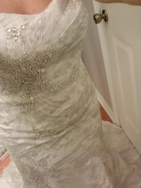 ** updated ** Dress and Brooch Bouquet pics