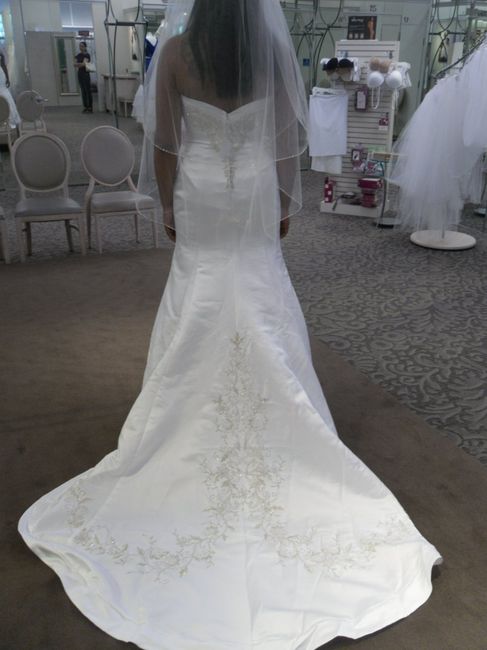 Need Your Help In Choosing My Veil. Pics of My Dress