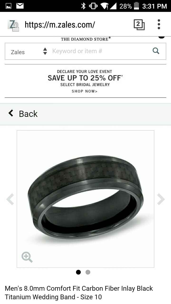 What types of metal is your fiance(e)s wedding band?
