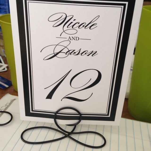 What are you using for table numbers?