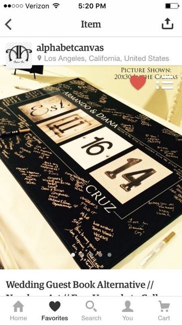 Alternative guest book advice