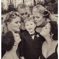 This girl is totally trying to upstage me at my own wedding