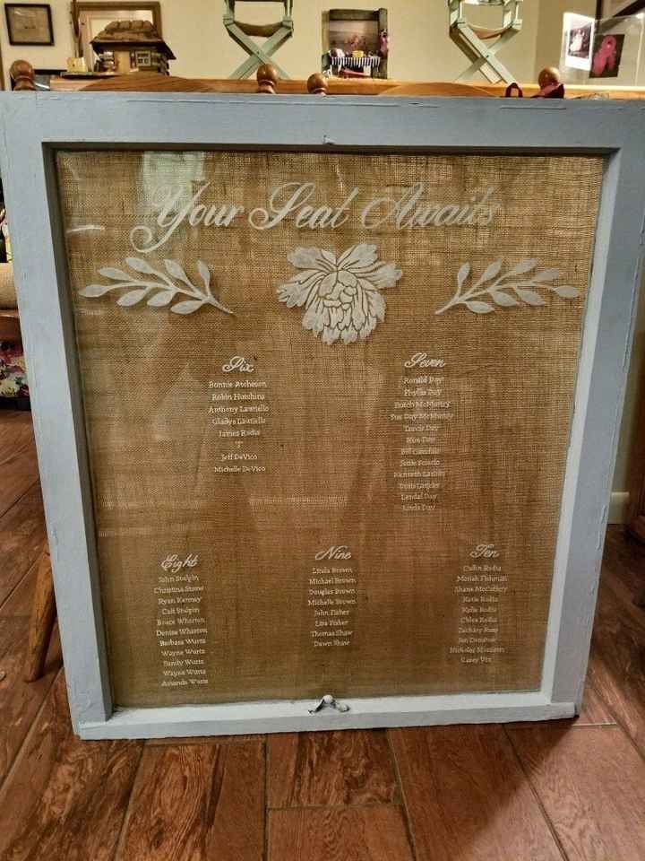 Seating charts are done!