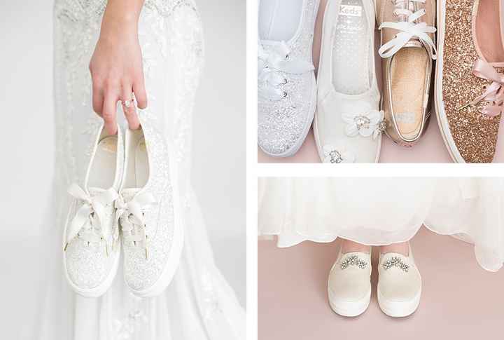 Wedding shoes, Kate Spade--the ones with the flowers 2nd on top