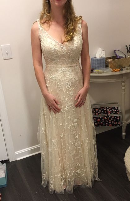 I wanna see your wedding dress!
