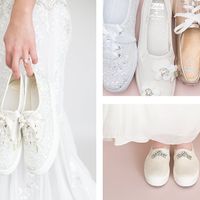 Wedding shoes, Kate Spade--the ones with the flowers 2nd on top