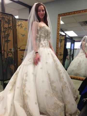 I said Yes to the dress!  Now the veil...lol