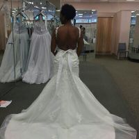 First time trying on dresses.