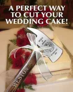 Looking for suggestions on cake axe engraving (with pic)