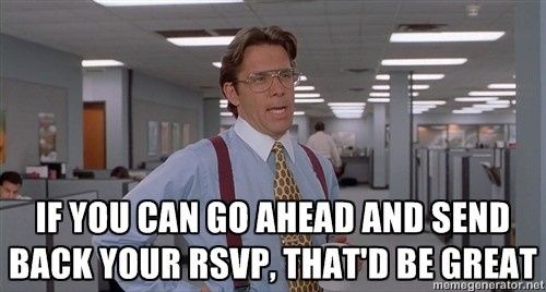 How are you reminding people to rsvp?