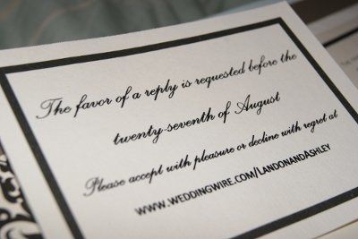 Help! RSVP and DIY question
